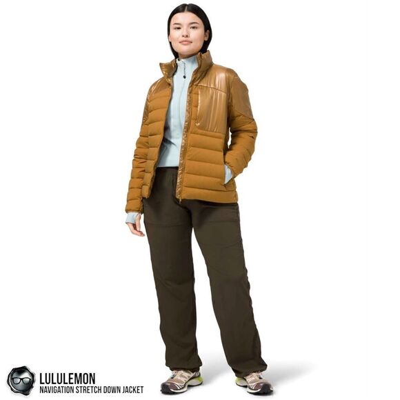 LULULEMON NAVIGATION STRETCH DOWN PUFFER JACKET IN SPICED BRONZE WOMEN’S SIZE 8 - Picture 15 of 16
